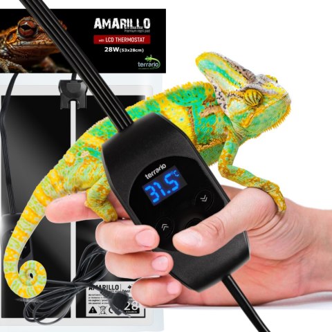 Terrario Amarillo 28W - mata grzewcza z termostatem LCD