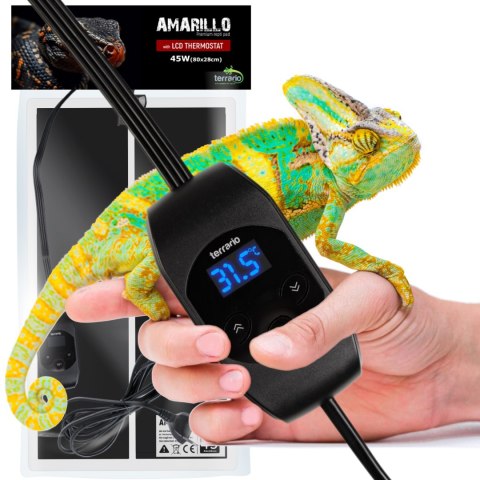 Terrario Amarillo 45W - mata grzewcza z termostatem LCD