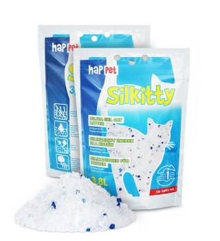 Żwirek SILKITTY Happet silikonowy 3,8l 1,6kg