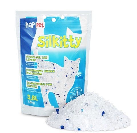 Żwirek Silkitty Happet silikonowy karton 8 szt