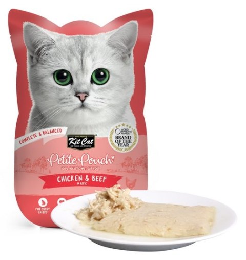 Kit Cat Petite Pouch Tuna Chicken & Beef saszetka 70g