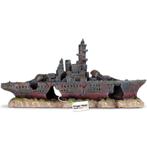 Kruger Meier Battleship - Statek do akwarium 23x5x11 cm