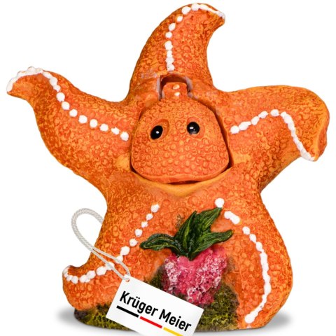 Kruger Meier Happy Starfish - Ozdoba do akwarium 10.5x6x11 cm