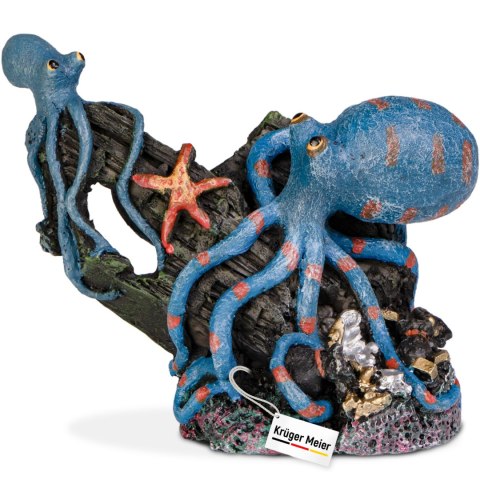 Kruger Meier Octopus Treasure - Dekoracja do akwarium 14x5.5x11.5 cm