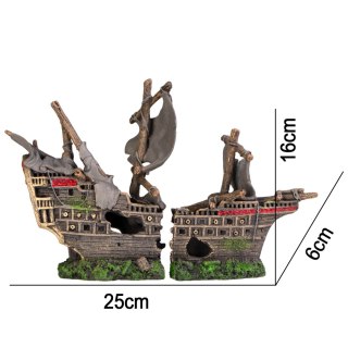 Kruger Meier Pirate Ship - Statek do Akwarium 25x6x16 cm