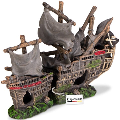 Kruger Meier Pirate Ship - Statek do Akwarium 25x6x16 cm