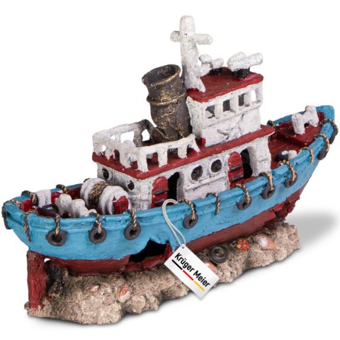 Kruger Meier Shipwreck - Statek do akwarium 28x9x18 cm