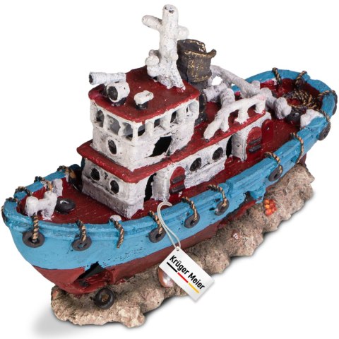 Kruger Meier Shipwreck - Statek do akwarium 28x9x18 cm