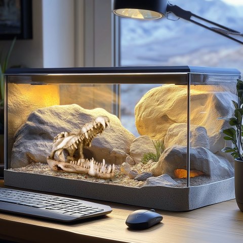 Terrario Crocodile Skull XL - ozdoba do terrarium 23x11x16 cm