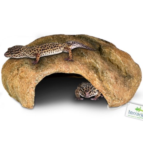 Terrario Gecko Cave M - kryjówka do terrarium 21x17x8 cm