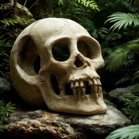 Terrario Human Skull XL - ozdoba do terrarium 15x10x9 cm