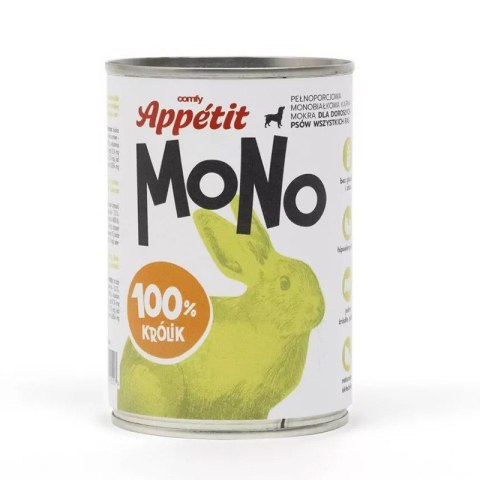 Comfy Appetit Mono Królik 400g - karma dla psa o smaku królika