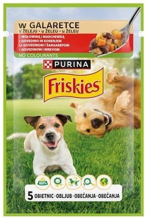 Friskies Dog Adult Wołowina i marchewka w galaretce saszetka 85g