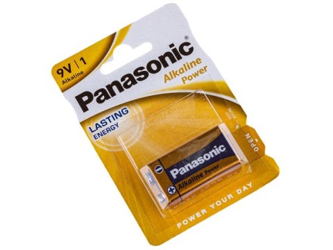 Bateria Alkaliczna Panasonic 9V 6LR61 - Blister 1 Szt