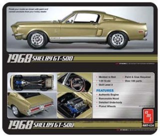 Model Plastikowy Do Sklejania AMT (USA) - 1968 Shelby GT500