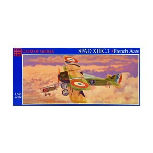 Model plastikowy - Samolot SPAD XIIIC.I French Aces - Glencoe Models